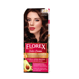 Plaukų dažai "FLOREX" 2.0 (kaštonas)
